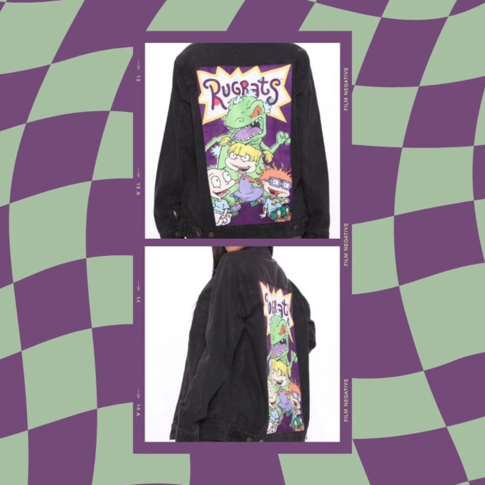 Reptar And Rugrats Denim Jacket!! 🦖